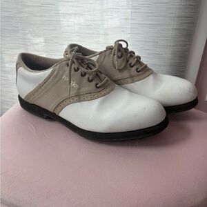 FootJoy Women's White‎ and Tan Athletic Shoes